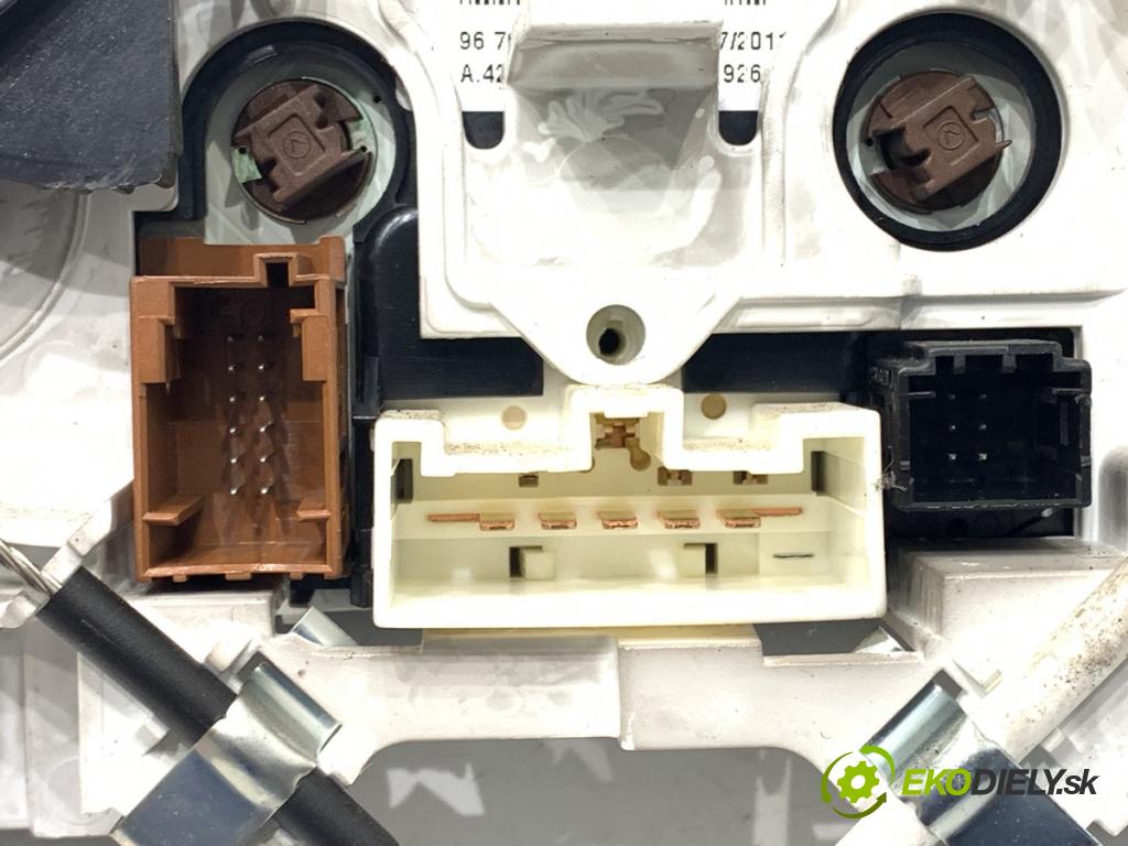 CITROEN BERLINGO II nadwozie wielkoprzestrzenne (MPV) 2011 66 kW 1.6 HDi 90 1560 Panel ovládania kúrenia 9676532480 (Prepínacie páčky pod volantom)