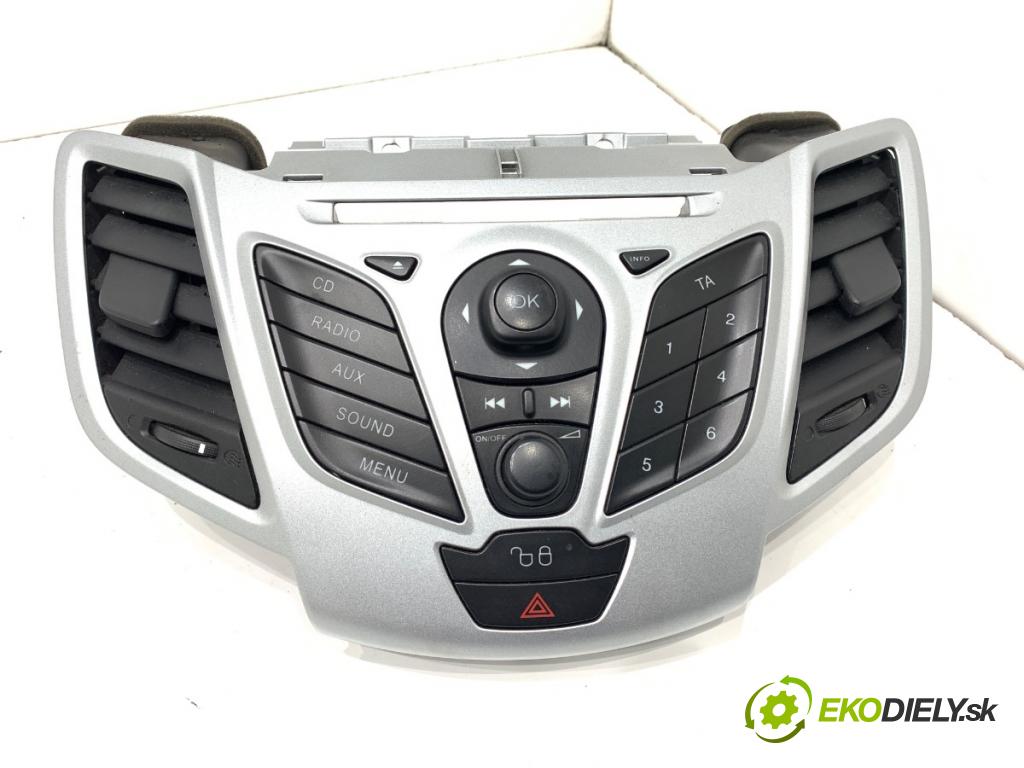 FORD FIESTA MK7 liftback 2012 51 kW 1.4 TDCi 1399 Panel ovládania radia 8A6T18K811AD (Prepínacie páčky pod volantom)