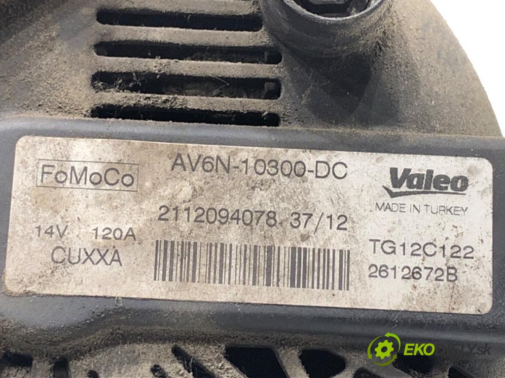 FORD FIESTA MK7 liftback 2012 51 kW 1.4 TDCi 1399 Alternátor AV6N-10300-DC (Alternátor)