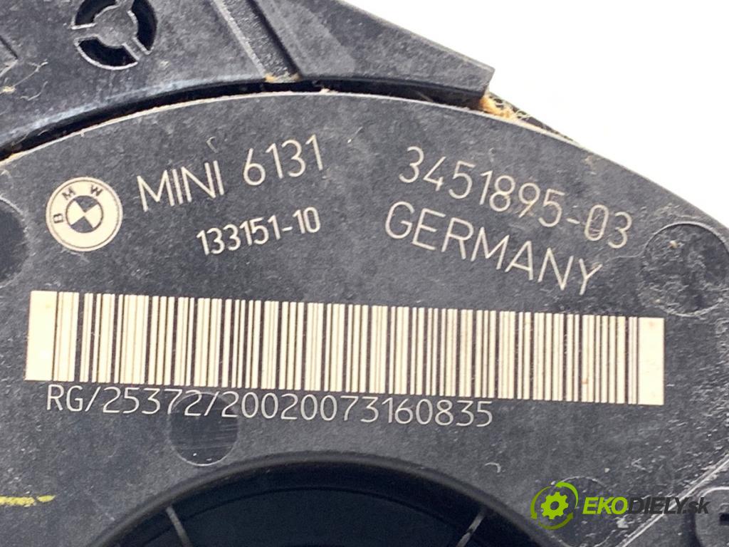 MINI R56 liftback 2008 80 kW Cooper D 1560 Prepínač kombinovaný 3451895 (Prepínacie páčky pod volantom)