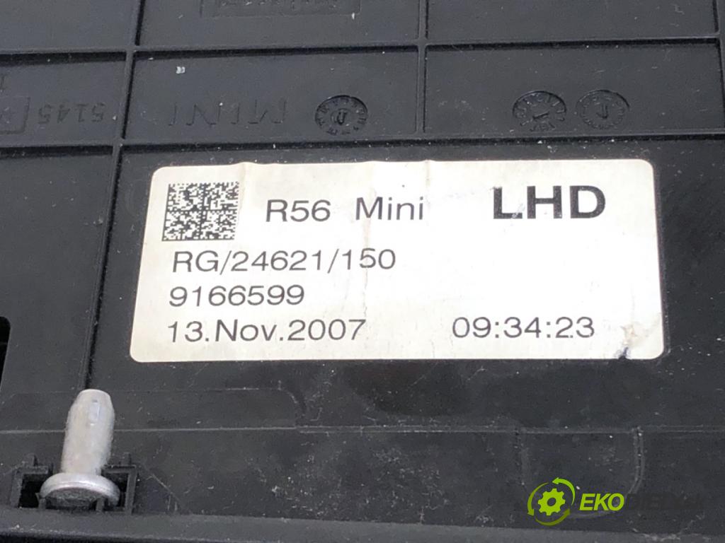 MINI R56 liftback 2008 80 kW Cooper D 1560 přihrádka kastlík přístrojovky 9166599
