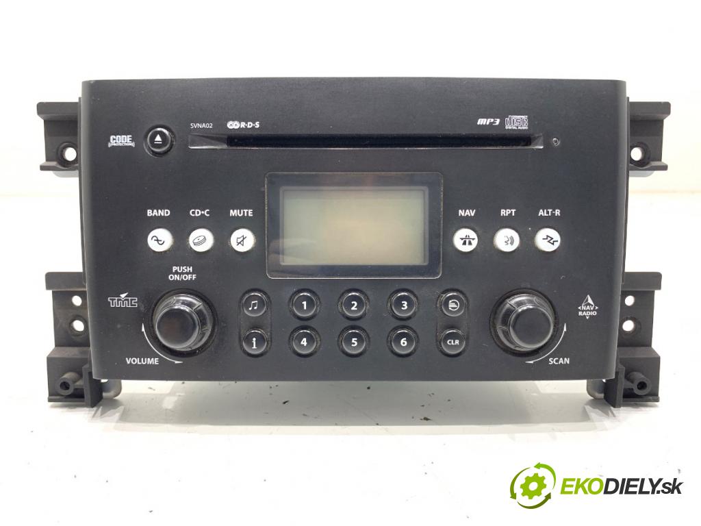 SUZUKI GRAND VITARA II samochód terenowy zamknięty 2007 95 kW 1.9 DDiS (JB419WD, JB419XD) 1870 RADIO SVNA02 (Audio zariadenie)