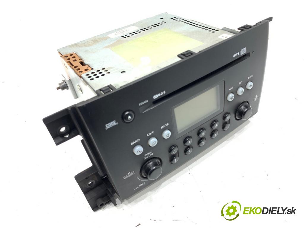 SUZUKI GRAND VITARA II samochód terenowy zamknięty 2007 95 kW 1.9 DDiS (JB419WD, JB419XD) 1870 RADIO SVNA02 (Audio zariadenie)