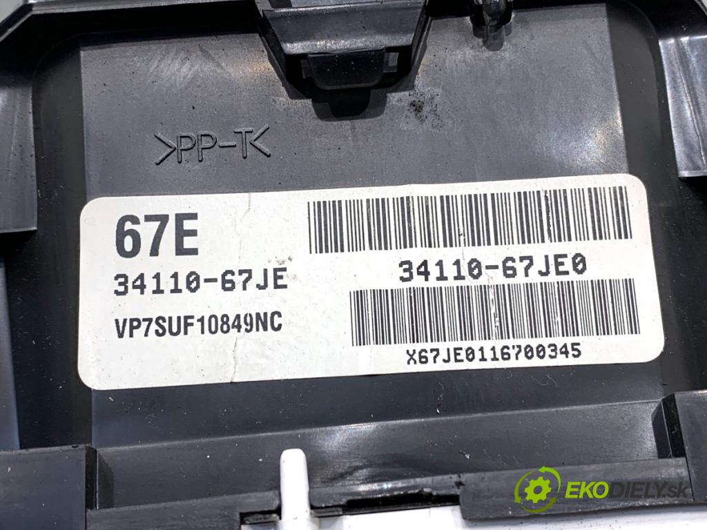 SUZUKI GRAND VITARA II samochód terenowy zamknięty 2007 95 kW 1.9 DDiS (JB419WD, JB419XD) 1870 Prístrojovka 34110-67JE (Prístrojová doska)