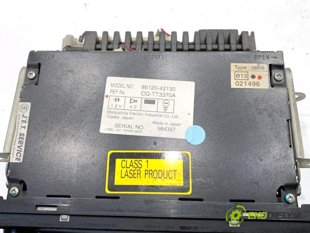 TOYOTA RAV 4 II SUV 2005 85 kW 2.0 D 4WD (CLA20_, CLA21_) 1995 RADIO 86120-42130 (Audio zariadenie)