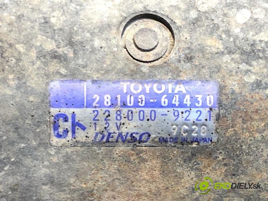 TOYOTA RAV 4 II SUV 2005 85 kW 2.0 D 4WD (CLA20_, CLA21_) 1995 startér 28100-64430 (Startér)