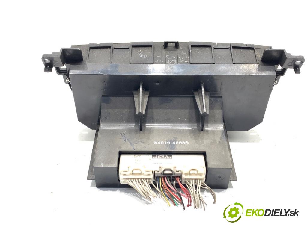 TOYOTA RAV 4 II SUV 2005 85 kW 2.0 D 4WD (CLA20_, CLA21_) 1995 Panel ovládania kúrenia 88650-42170 (Prepínacie páčky pod volantom)