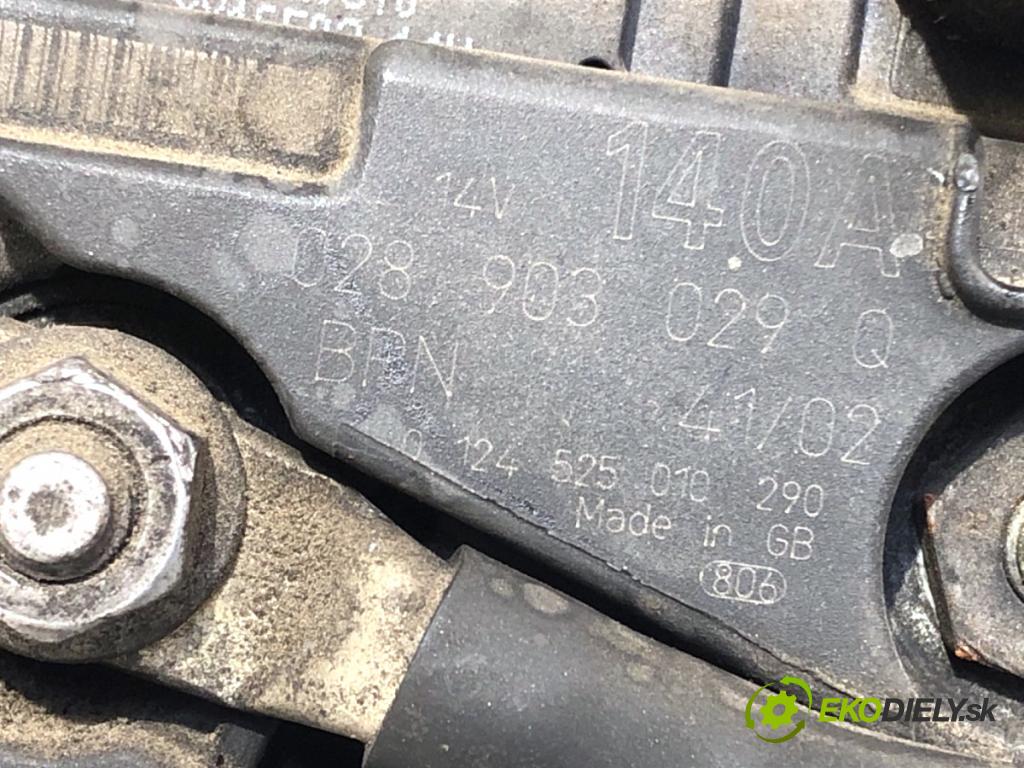 AUDI A4 B6 sedan 2002 96 kW 1.9 TDI 1896 Alternátor 028903029Q (Alternátor)