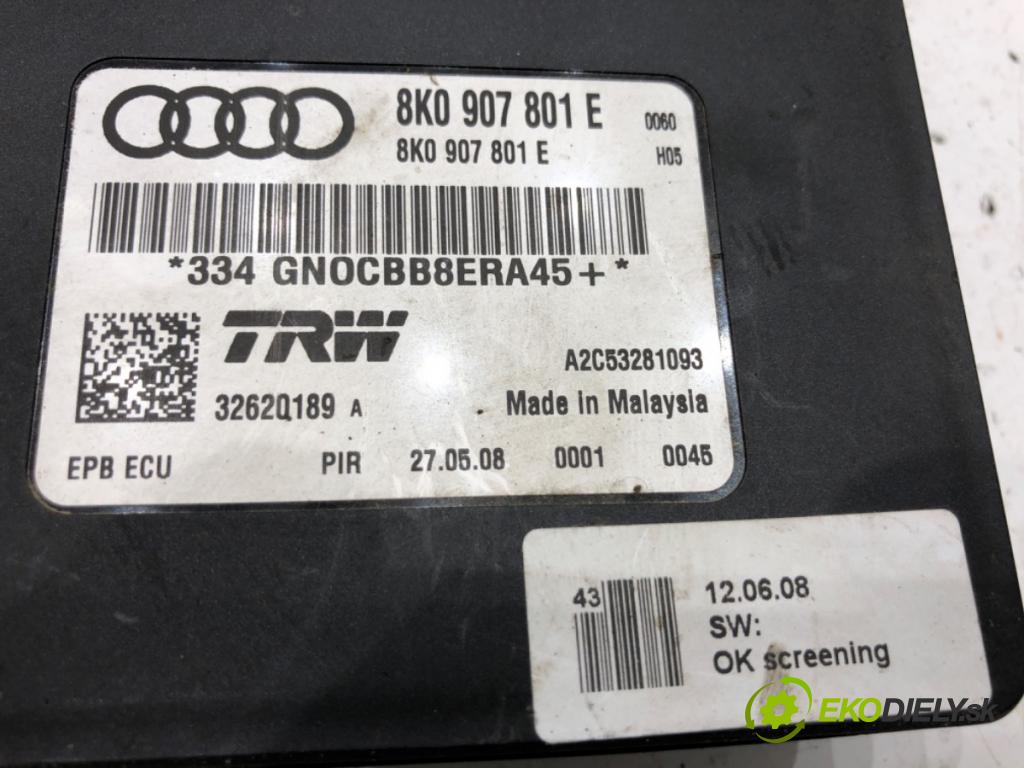 AUDI A4 B8 Kombi 2008 105 kW 2.0 TDI 1968 modul brzdy ruční brzdy 8K0907801E