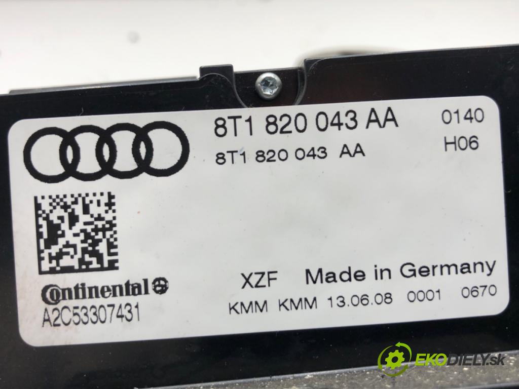 AUDI A4 B8 Kombi 2008 105 kW 2.0 TDI 1968 Panel ovládania kúrenia 8T1820043AA (Prepínacie páčky pod volantom)