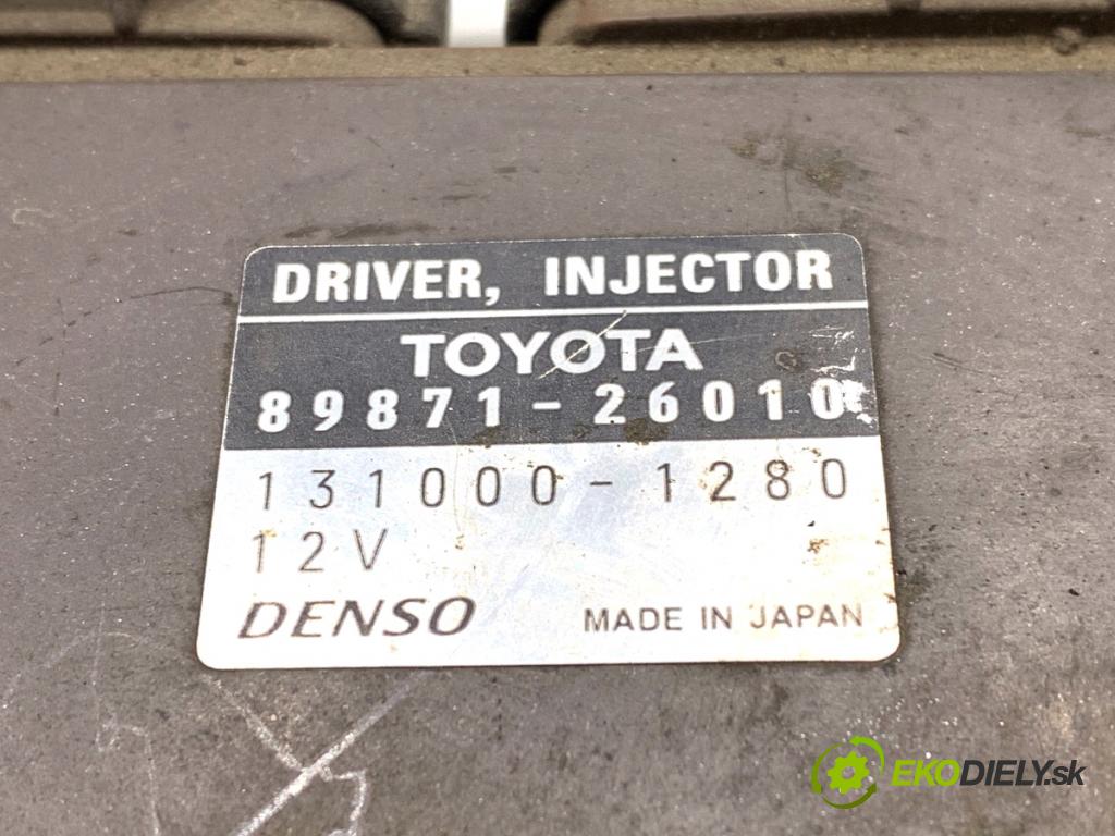 TOYOTA RAV 4 II SUV 2005 85 kW 2.0 D 4WD (CLA20_, CLA21_) 1995 modul VSTŘIKOVAČE: 89871-26010