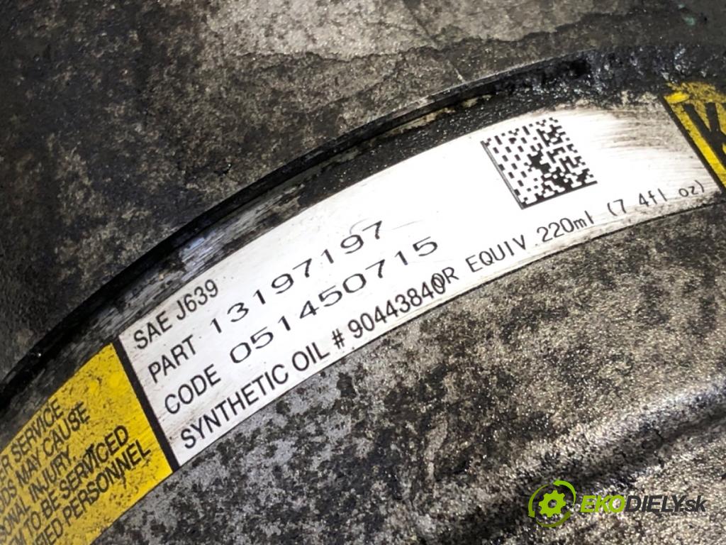 OPEL VECTRA C sedan 2005 88 kW 1.9 CDTI (F69) 1910 Kompresor klimatizácie 13197197 (Kompresor klimatizácie)