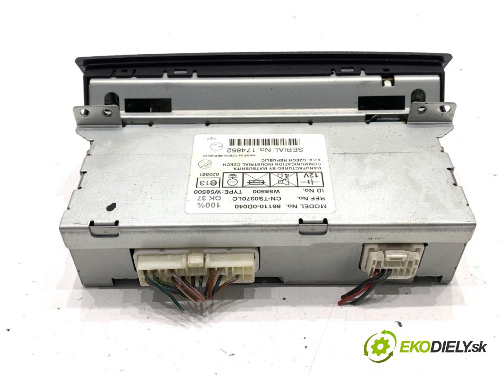 TOYOTA YARIS I liftback 2003 64 kW 1.3 (SCP12_, SCP13_) 1298 RADIO 86110-0D040 (Audio zariadenie)