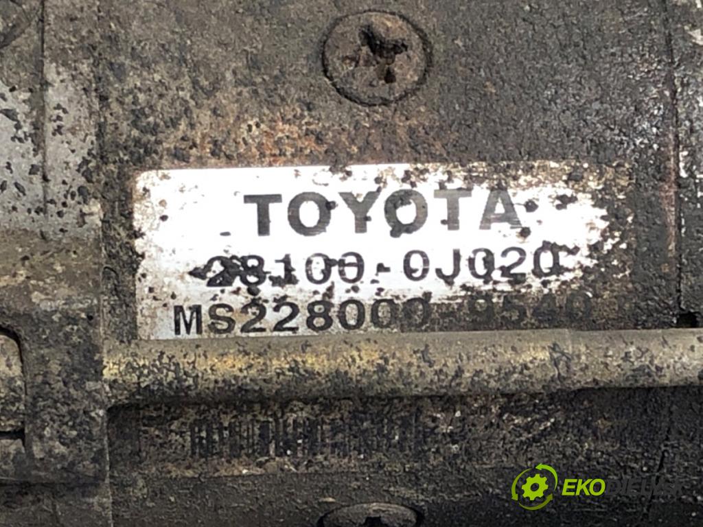 TOYOTA YARIS I liftback 2003 64 kW 1.3 (SCP12_, SCP13_) 1298 Štartér 28100-0J020 (Štartér)