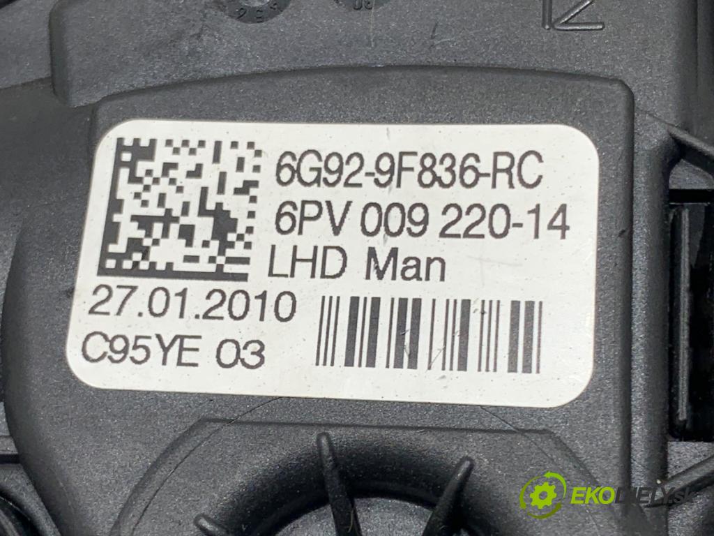 FORD MONDEO MK4 Kombi 2010 81 kW 1.6 Ti 1596 Potenciometer plynu 6G92-9F836-RC (Potenciometer plynového pedálu)