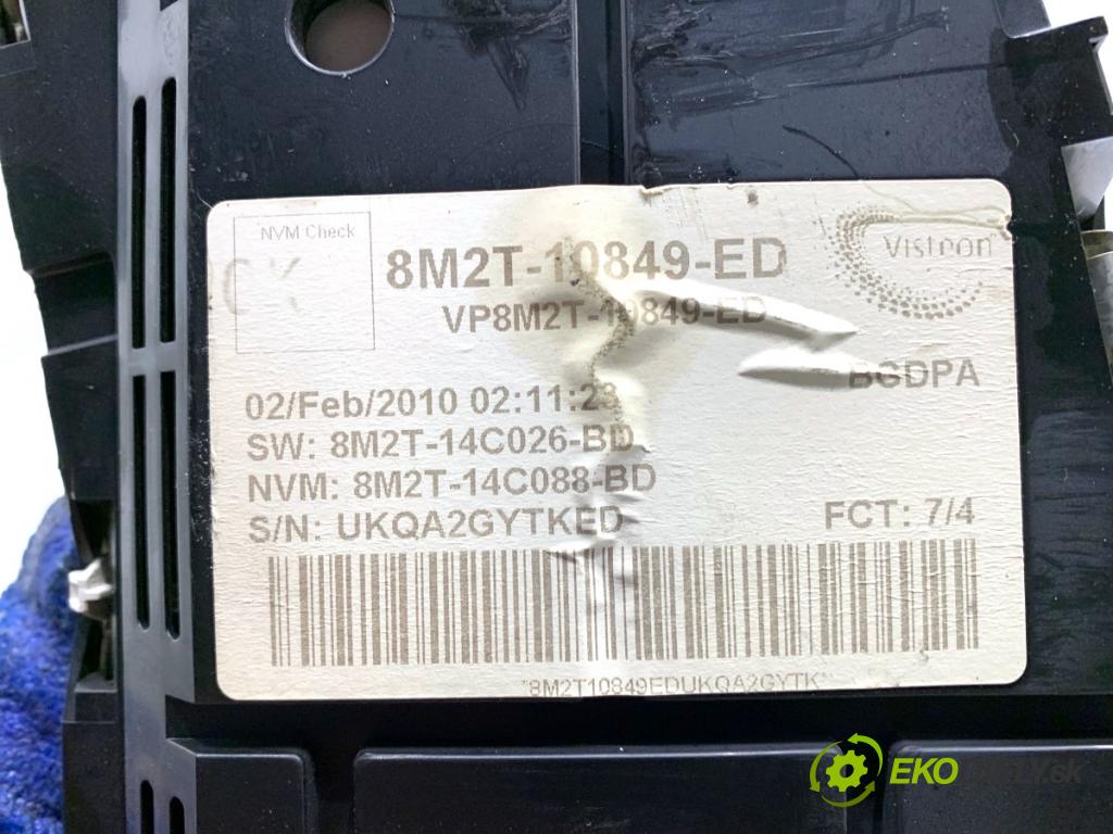 FORD MONDEO MK4 Kombi 2010 81 kW 1.6 Ti 1596 prístrojovka 8M2T-10849-ED (Přístrojová deska)