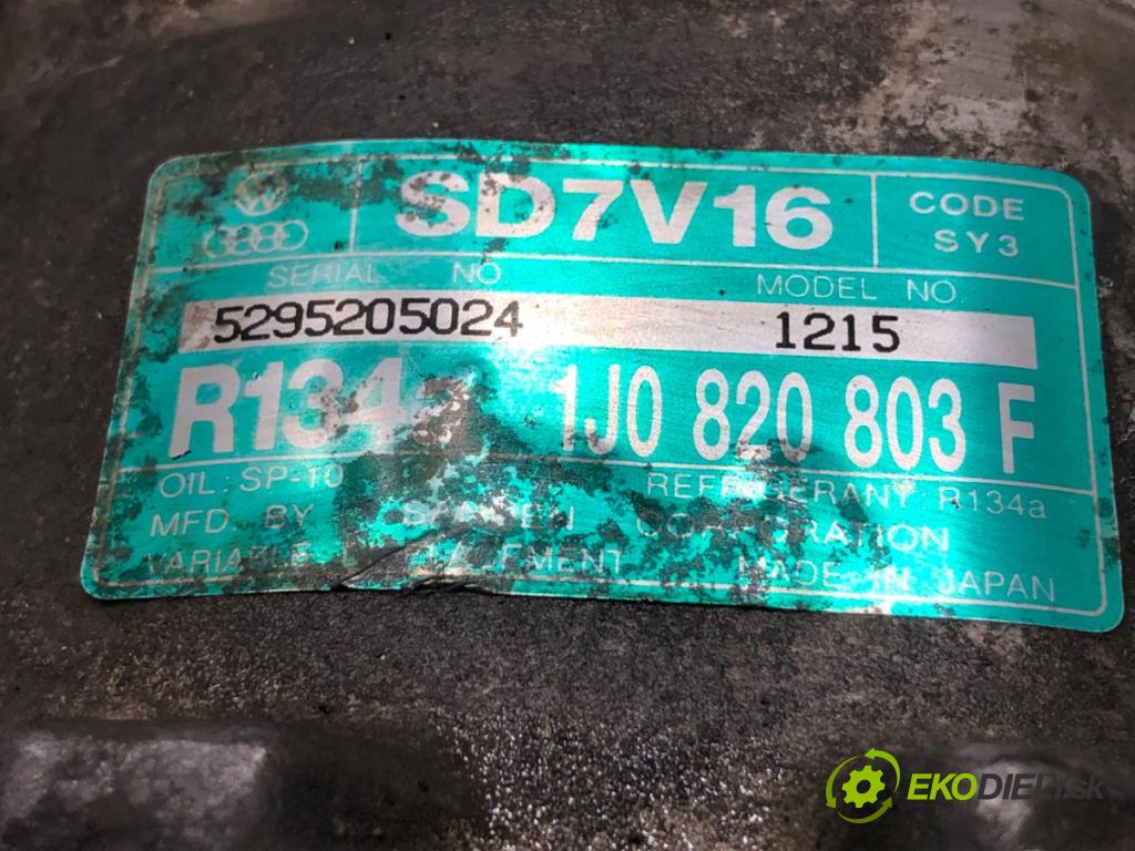 VW GOLF IV liftback 2000 66 kW 1.9 TDI 1896 Kompresor klimatizácie 1J0820803F (Kompresor klimatizácie)