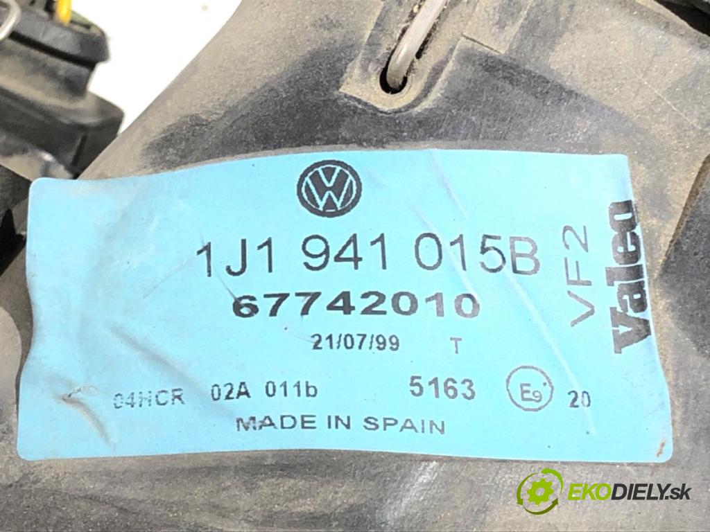VW GOLF IV liftback 2000 66 kW 1.9 TDI 1896 Svetlomet ľavy predný 1J1941015B