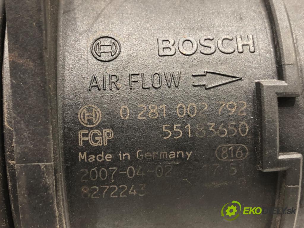 FIAT GRANDE PUNTO liftback 2007 55 kW 1.3 D Multijet 1248 Váha vzduchu 55183650 0281002792 (Váha vzduchu)