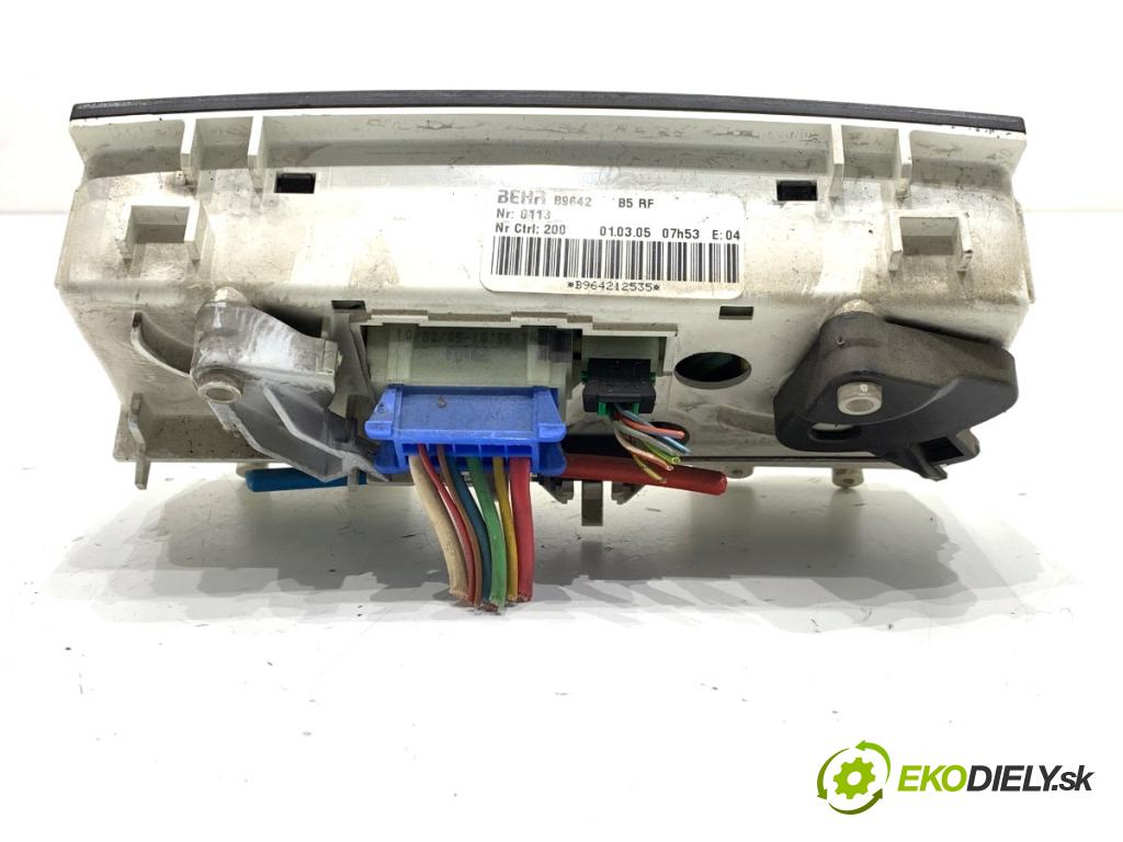 CITROEN C4 I liftback 2005 66 kW 1.6 HDi 1560 Panel ovládania kúrenia B9642 (Prepínacie páčky pod volantom)