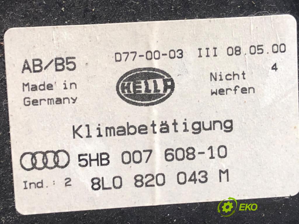 AUDI A3 8L liftback 2000 74 kW 1.6 1595 Panel ovládania kúrenia 8L0820043M (Prepínacie páčky pod volantom)