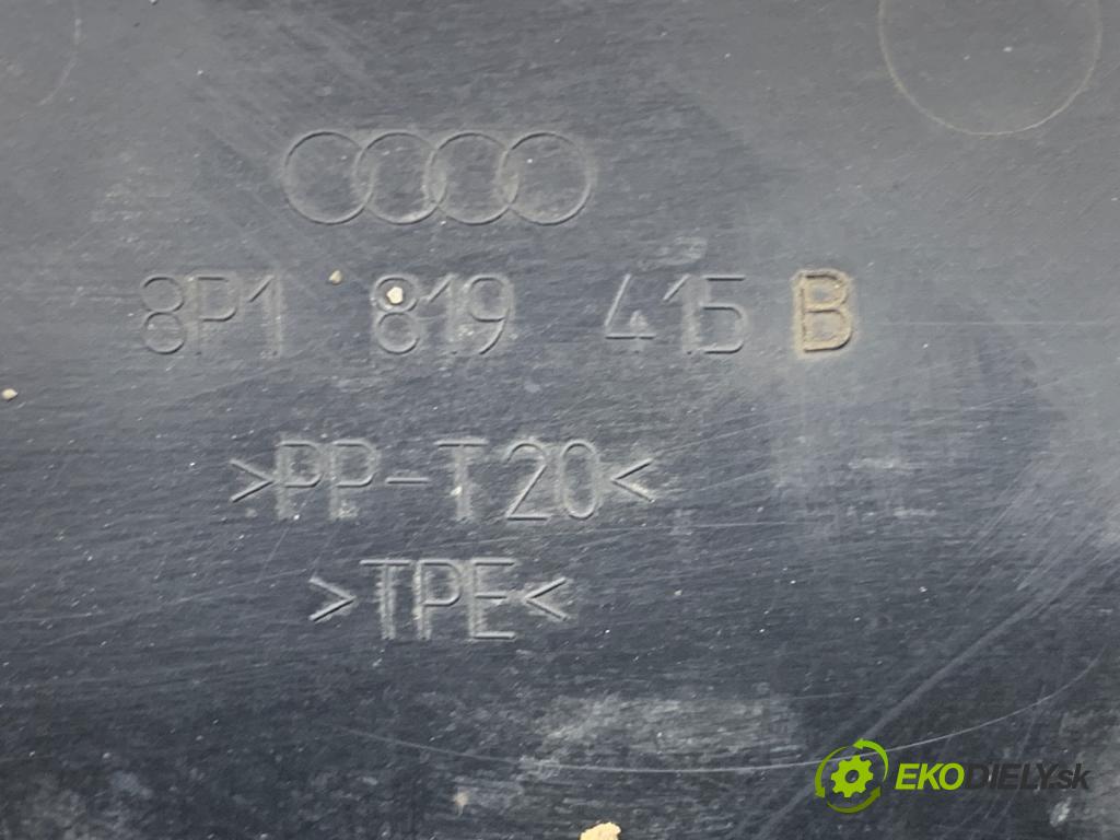 AUDI A3 8P liftback 2004 77 kW 1.9 TDI 1896 Torpédo, plast pod čelné okno 8P1819415B (Torpédo (plast pod čelným sklom))