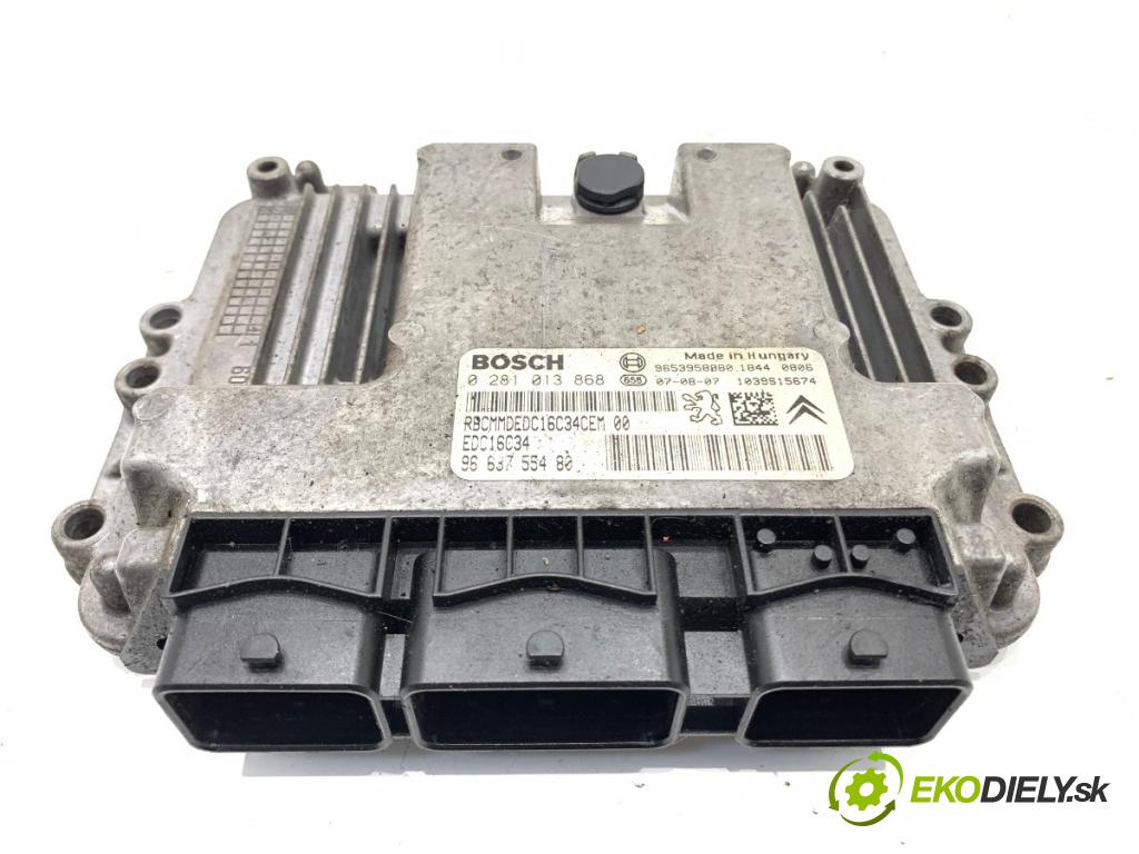 CITROEN C4 PICASSO I nadwozie wielkoprzestrzenne (MPV) 2007 80 kW 1.6 HDi 1560 riadiaca jednotka Motor 0281013868 (Riadiaca jednotka)