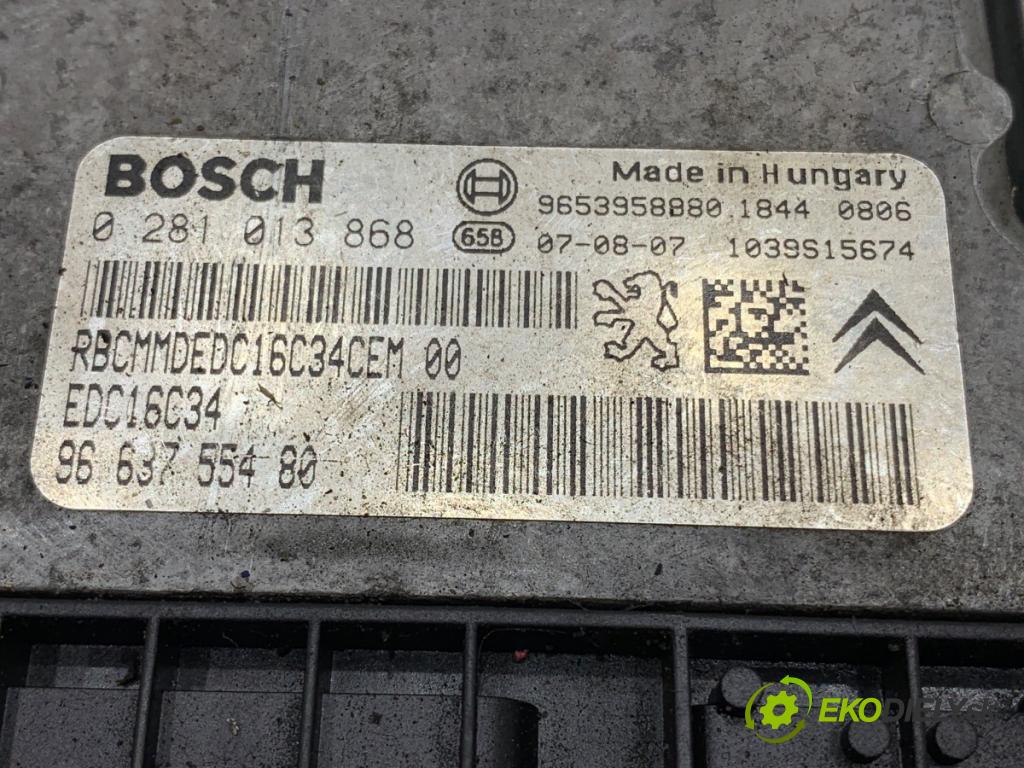 CITROEN C4 PICASSO I nadwozie wielkoprzestrzenne (MPV) 2007 80 kW 1.6 HDi 1560 riadiaca jednotka Motor 0281013868 (Riadiaca jednotka)