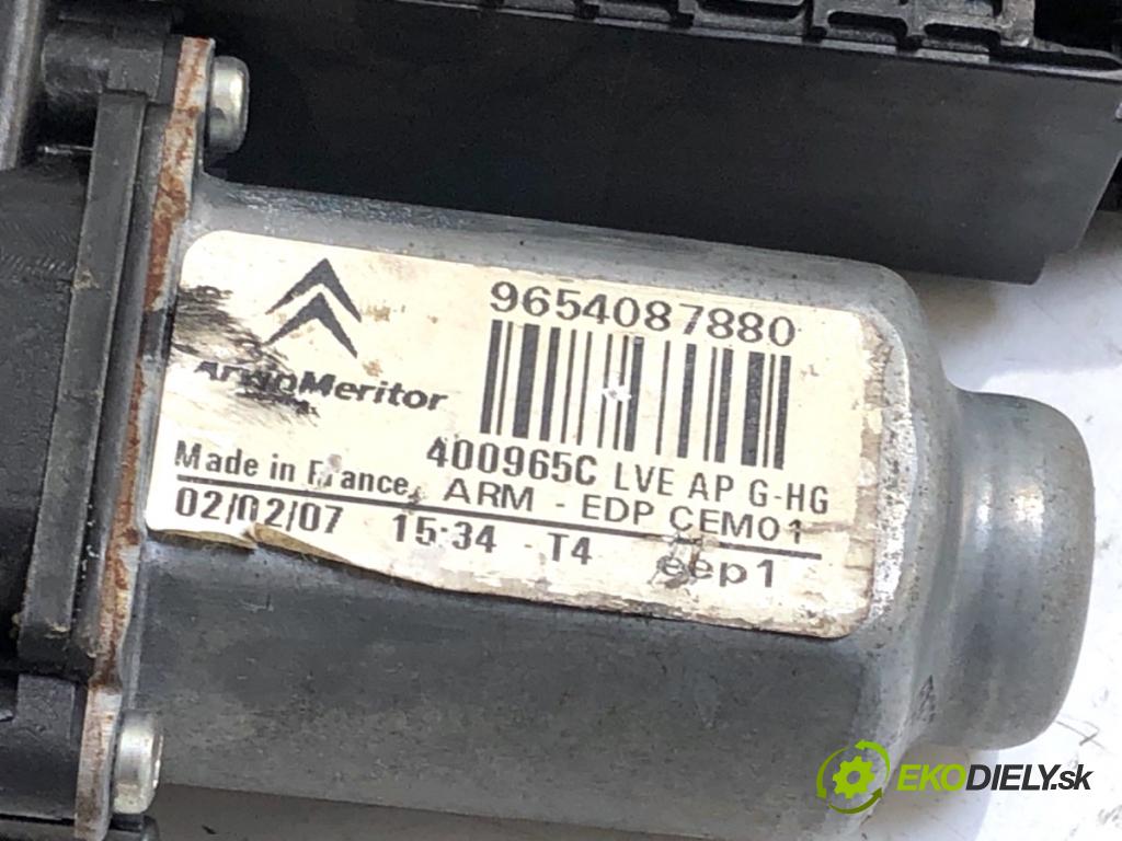 CITROEN C4 PICASSO I nadwozie wielkoprzestrzenne (MPV) 2007 80 kW 1.6 HDi 1560 mechanismus okna levý přední část 9654087880