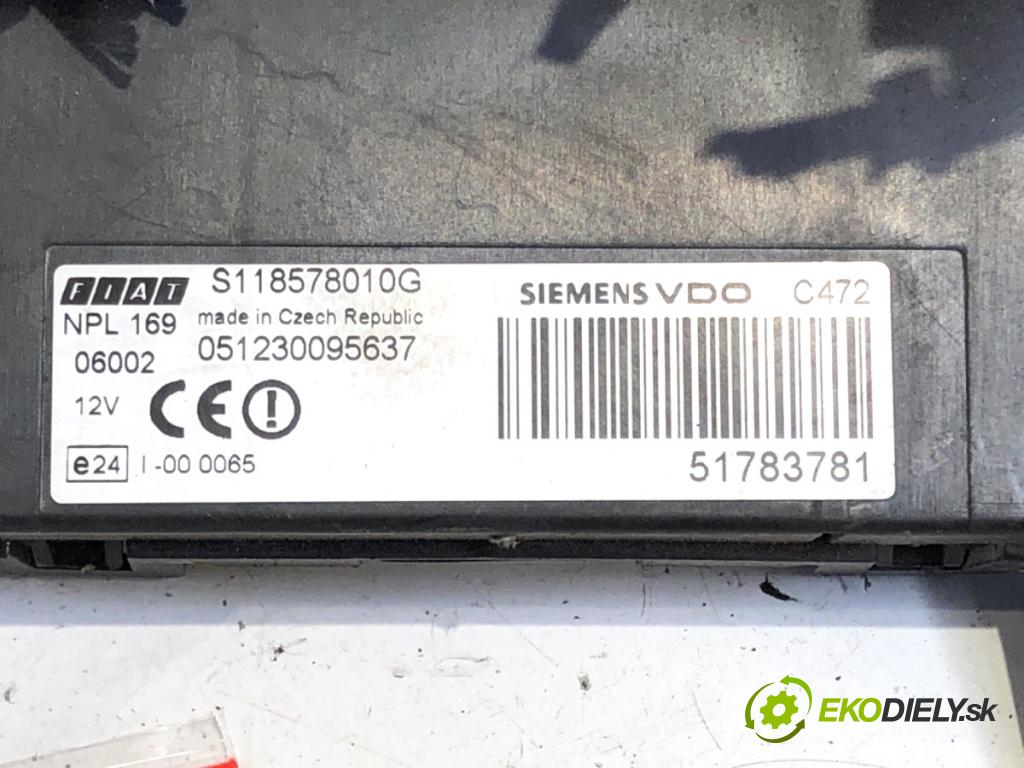 FIAT PANDA II liftback 2006 40 kW 1.1 (169.AXA1A) 1108 modul BSI 51783781 (Pojistková skříňka)