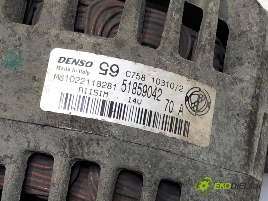 FIAT PANDA II liftback 2006 40 kW 1.1 (169.AXA1A) 1108 Alternátor 51859042 (Alternátor)