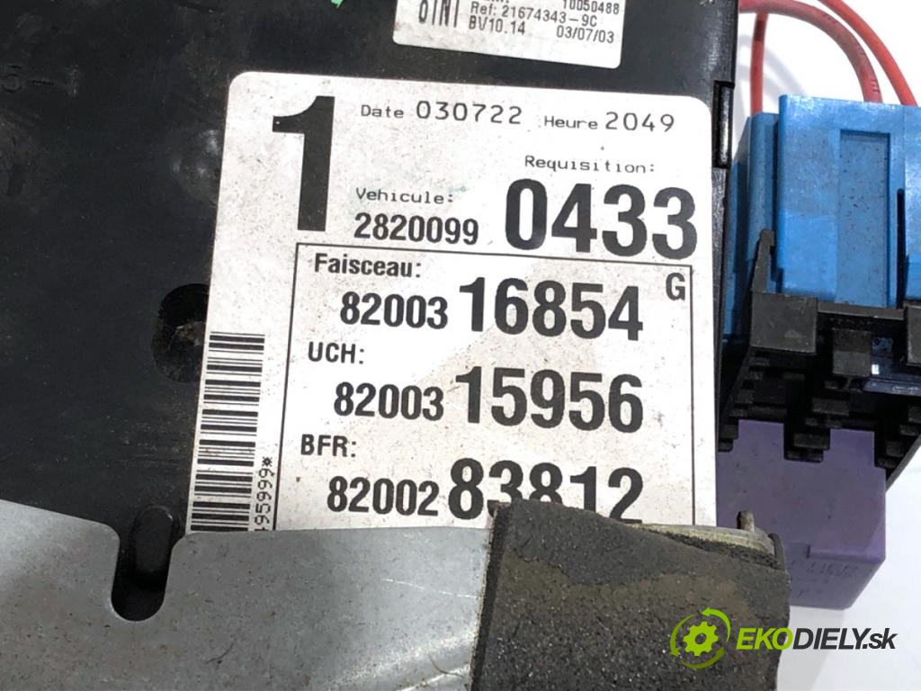 RENAULT ESPACE IV nadwozie wielkoprzestrzenne (MPV) 2003 120 kW 2.0 Turbo (JK0A, JK0B, JK0N) 1998 modul BSI 8200004201E (Pojistková skříňka)