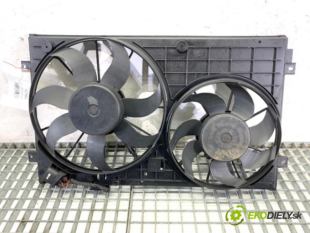 VW GOLF V liftback 2005 77 kW 1.9 TDI 1896 ventilátor chladiče 1K0121207T (Ventilátor)