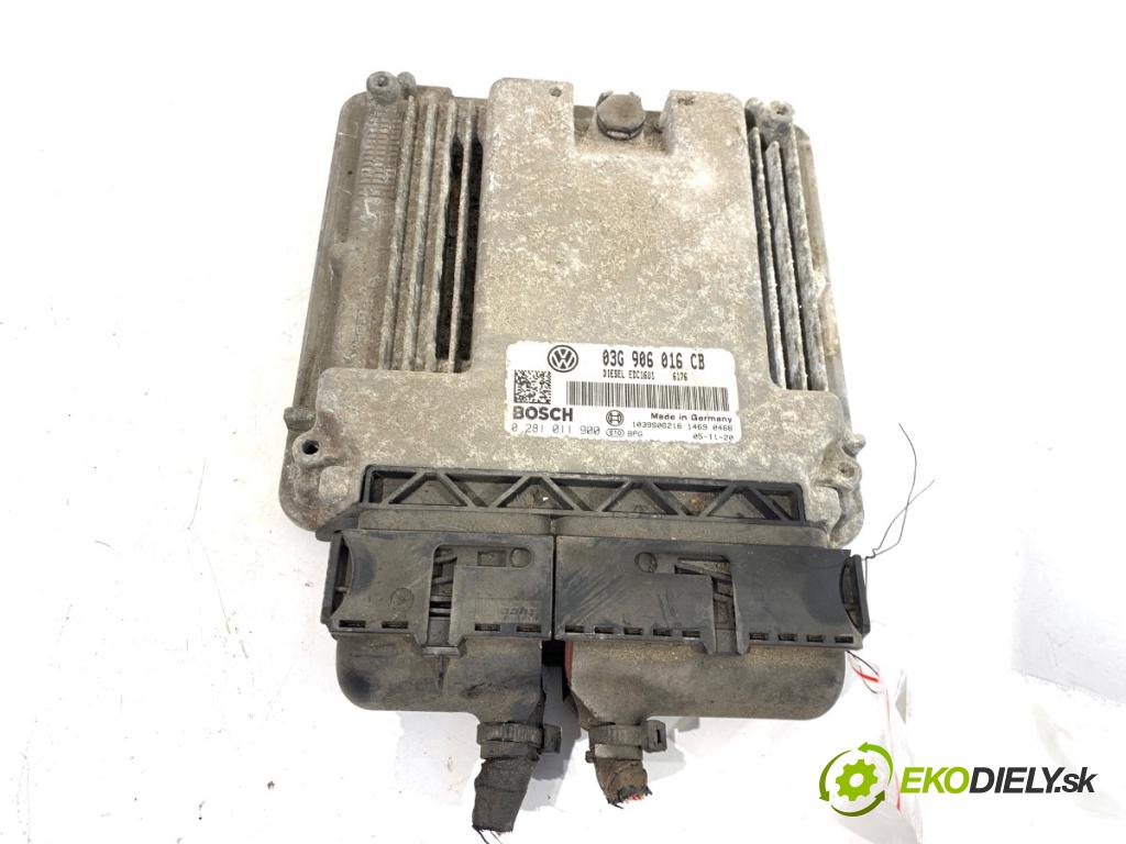VW GOLF V liftback 2005 77 kW 1.9 TDI 1896 riadiaca jednotka Motor 03G906016CB (Riadiaca jednotka)