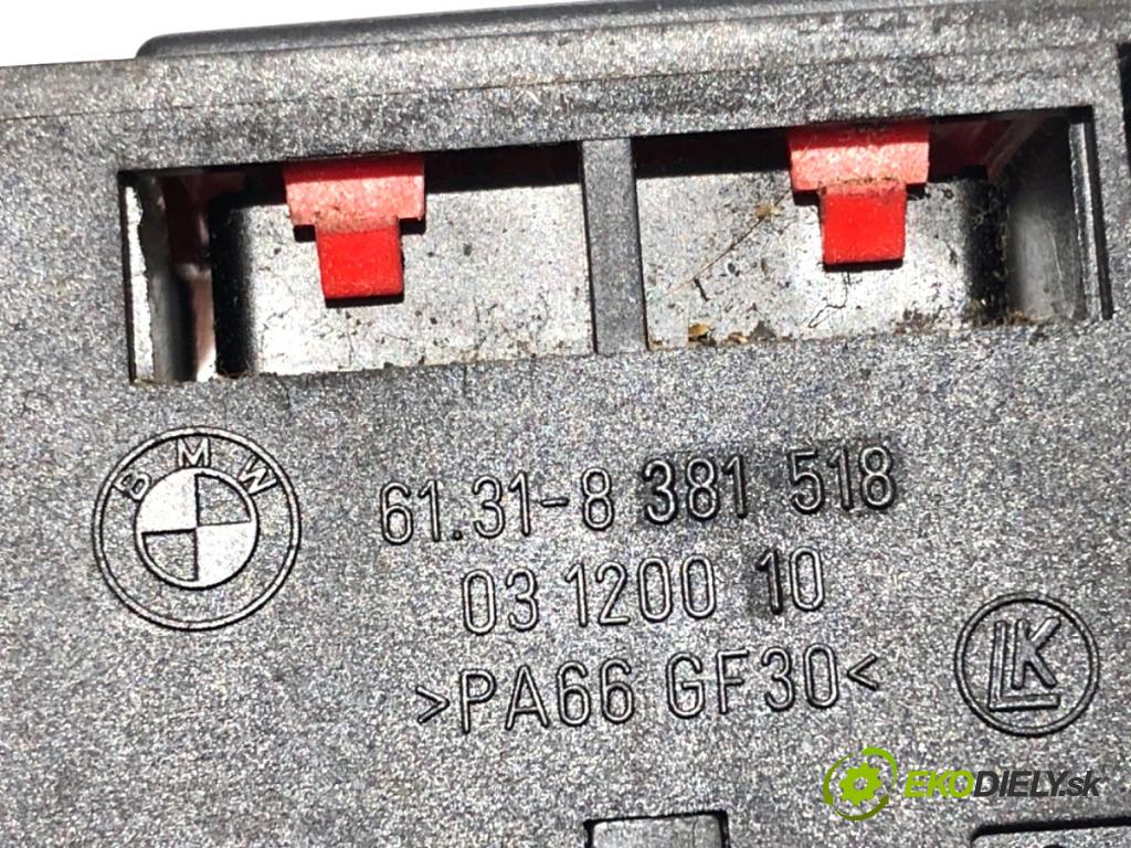 BMW E46 sedan 2002 85 kW 316 i 1596 Prepínač okien 8381518 8381514 (Prepínacie páčky pod volantom)