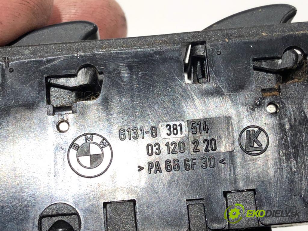 BMW E46 sedan 2002 85 kW 316 i 1596 Prepínač okien 8381518 8381514 (Prepínacie páčky pod volantom)