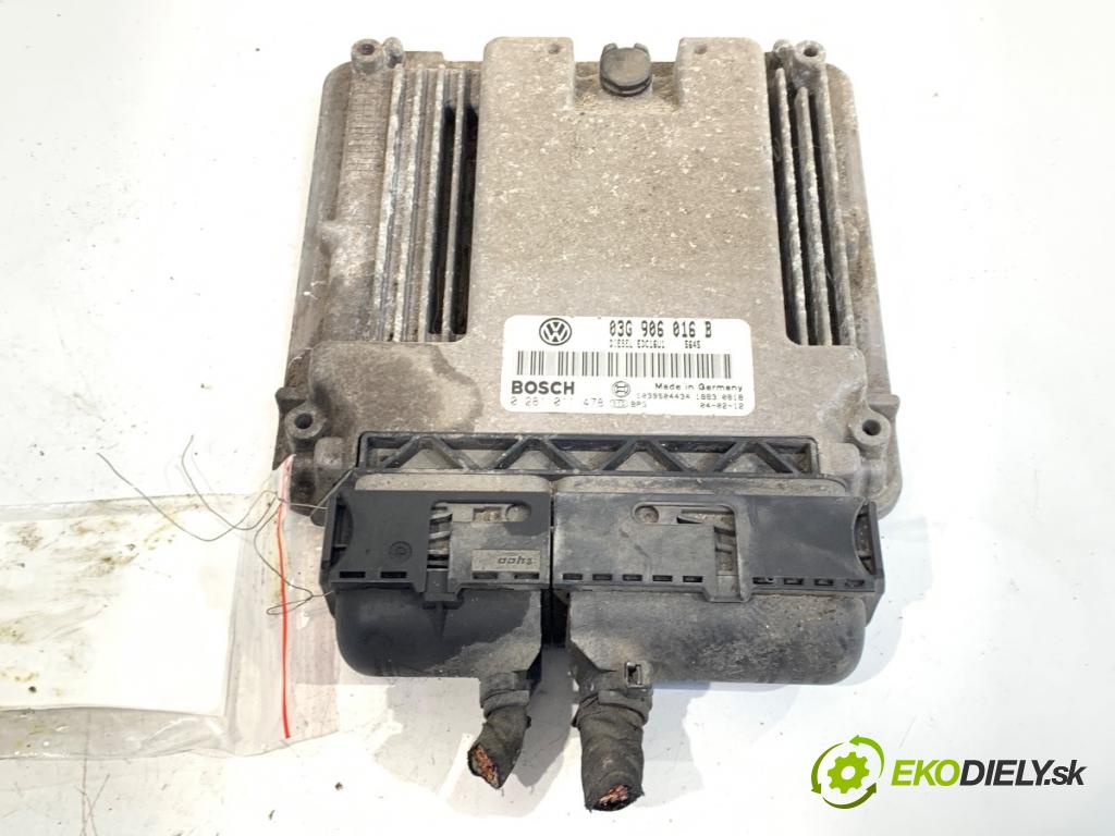 VW GOLF V liftback 2004 77 kW 1.9 TDI 1896 riadiaca jednotka Motor 03G906016B (Riadiaca jednotka)