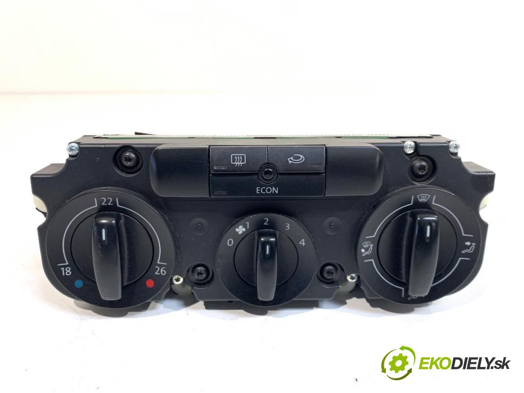 VW GOLF V liftback 2004 77 kW 1.9 TDI 1896 Panel ovládania kúrenia  (Prepínacie páčky pod volantom)