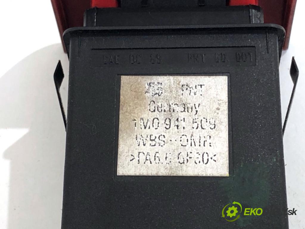 SEAT TOLEDO II sedan 1999 66 kW 1.9 TDI 1896 Spínač svetiel výstražných (núdzových) 1M0941509 (Prepínacie páčky pod volantom)