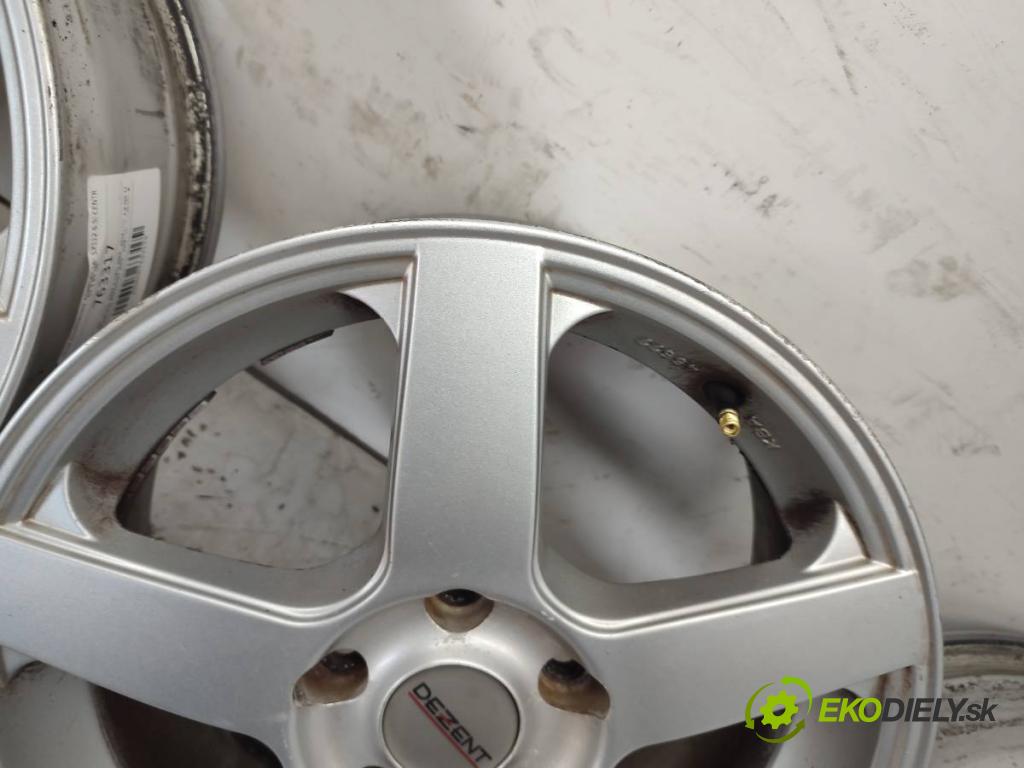 VW GOLF V liftback 2004 77 kW 1.9 TDI 1896 disky hlinikové 16" 5X112 6.5J: CENTRUM 57.1 ET 50