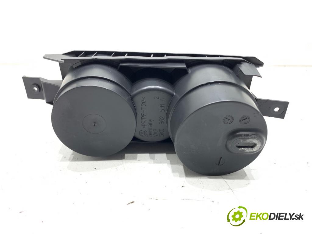 VW GOLF VI liftback 2011 59 kW 1.4 1390 Držiak na nápoje 5K0862531A (Držiak (úchyt) na nápoje)