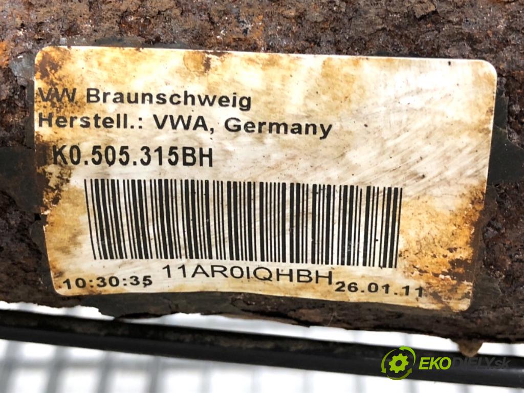 VW GOLF VI liftback 2011 59 kW 1.4 1390 výztuha zadní část