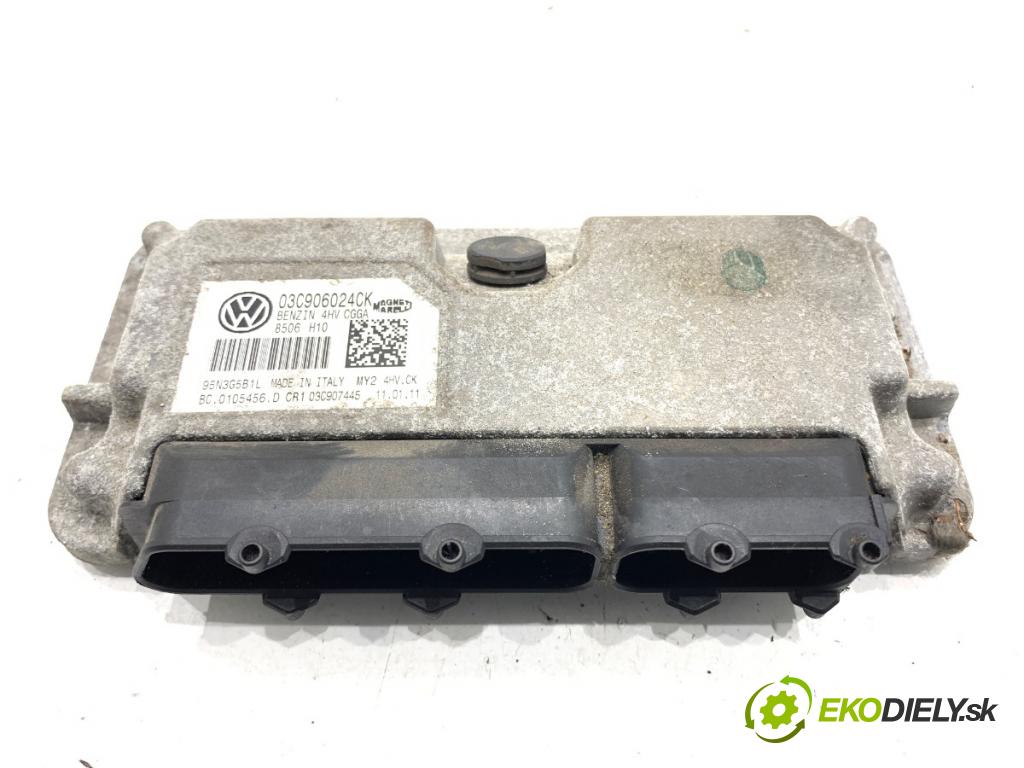 VW GOLF VI liftback 2011 59 kW 1.4 1390 riadiaca jednotka Motor 03C906024CK (Riadiaca jednotka)