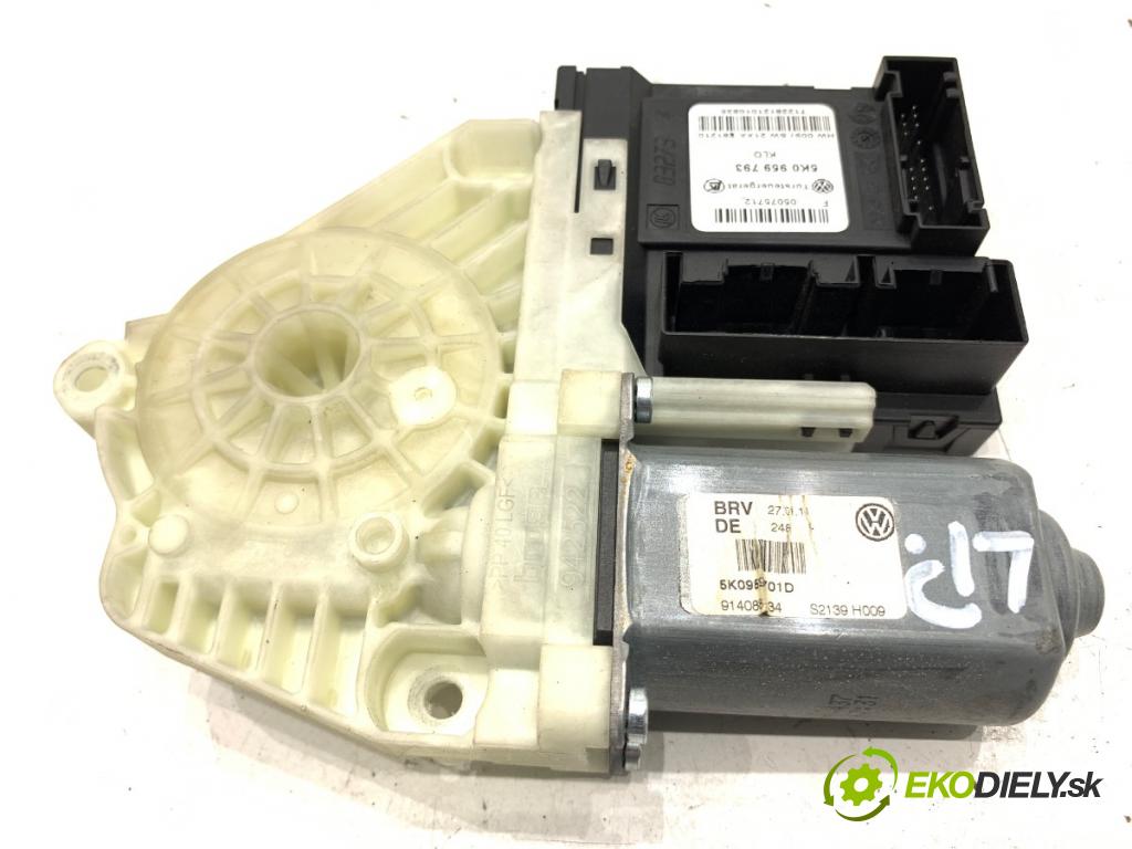 VW GOLF VI liftback 2011 59 kW 1.4 1390 motor sťahovaní okna levý přední část 5K0959793