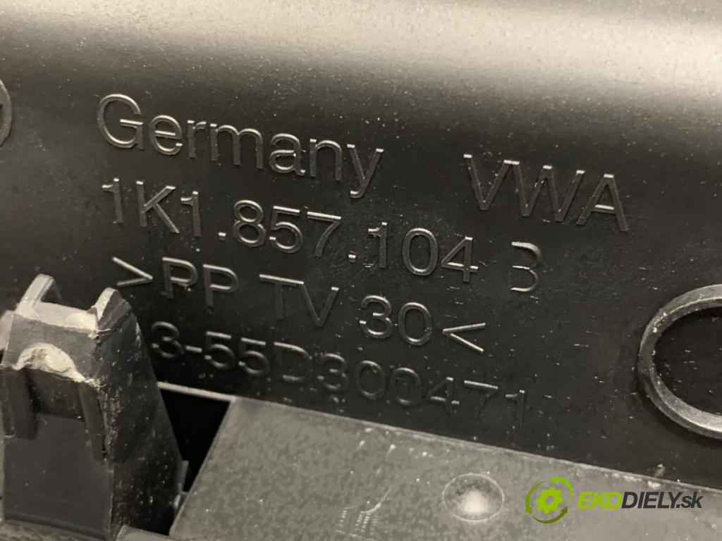 VW GOLF VI liftback 2011 59 kW 1.4 1390 Priehradka, kastlík spolujazdca 1K1857104B (Priehradka (kastlík))