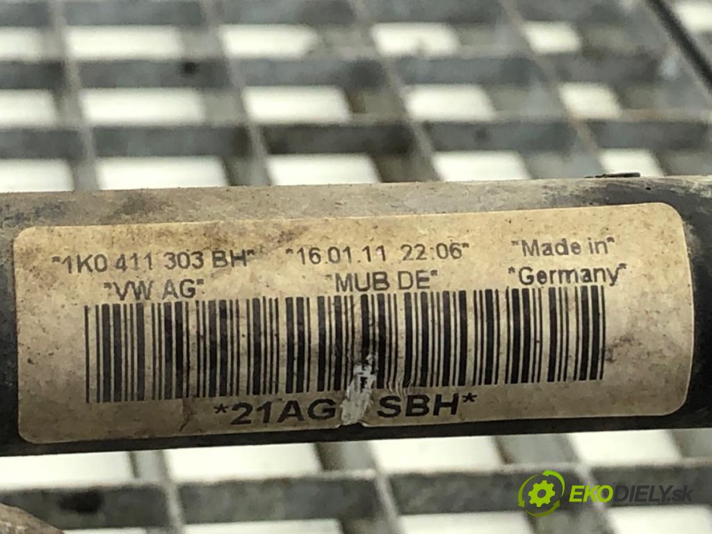 VW GOLF VI liftback 2011 59 kW 1.4 1390 Výstuha pod Motor 1K0199369F (Výstuhy predné)