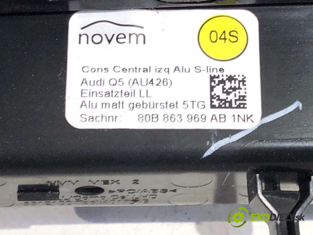 AUDI Q5 FY SUV 2018 140 kW 40 TDI quattro 1968 lišty kryt 80B853190R 80A867409T (Lišta)
