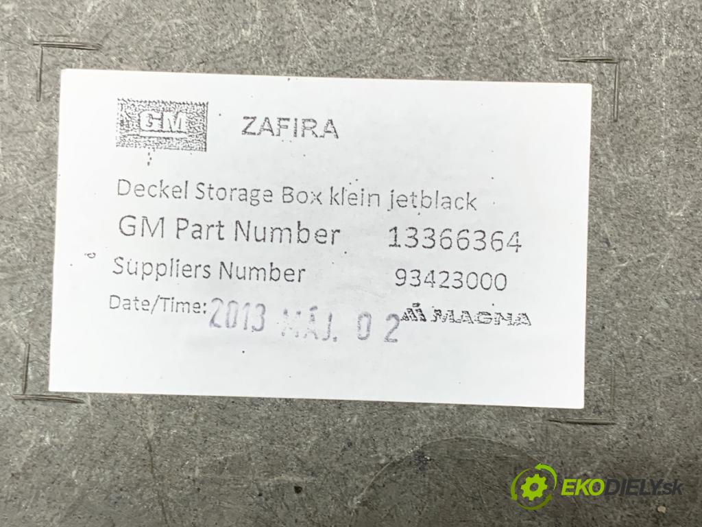 OPEL ZAFIRA C nadwozie wielkoprzestrzenne (MPV) 2013 96 kW 2.0 CDTi (75) 1956 KRYTINA: kufra 13366364