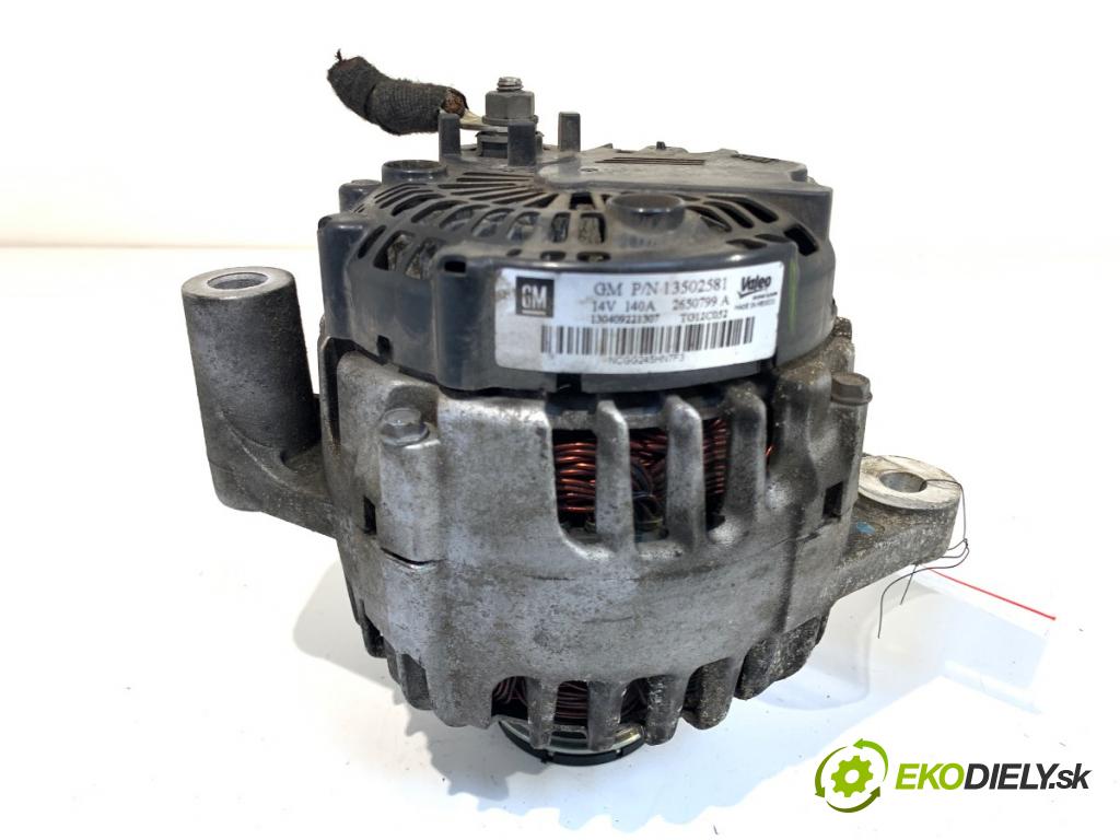 OPEL ZAFIRA C nadwozie wielkoprzestrzenne (MPV) 2013 96 kW 2.0 CDTi (75) 1956 Alternátor 13502581 (Alternátor)