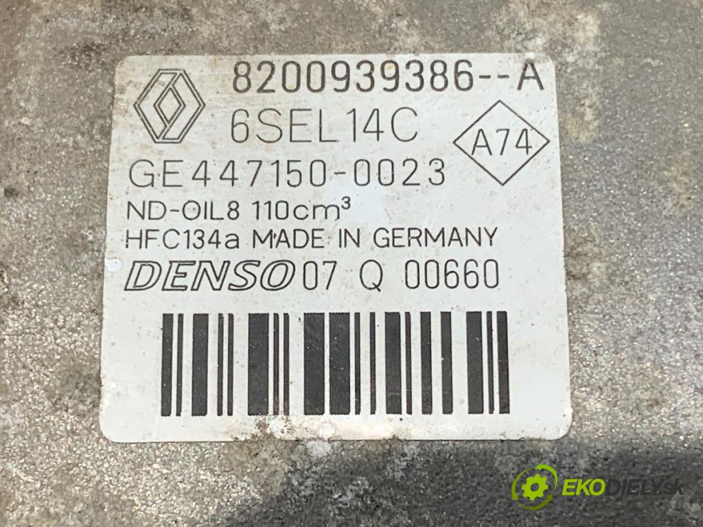 RENAULT MEGANE III liftback 2013 66 kW 1.5 dCi (BZ0C) 1461 Kompresor klimatizácie 8200939386A (Kompresor klimatizácie)